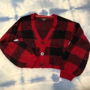 Wild Fable Buffalo Plaid Cardigan SZ SMALL ❤️🖤